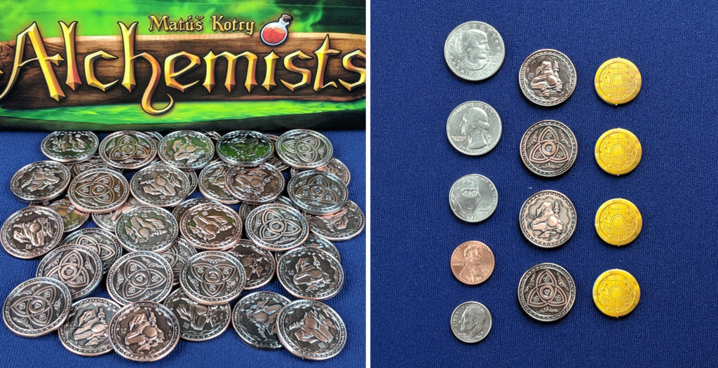 Homesteaders Board Game Silver Metal Coins Tasty Minstrel 