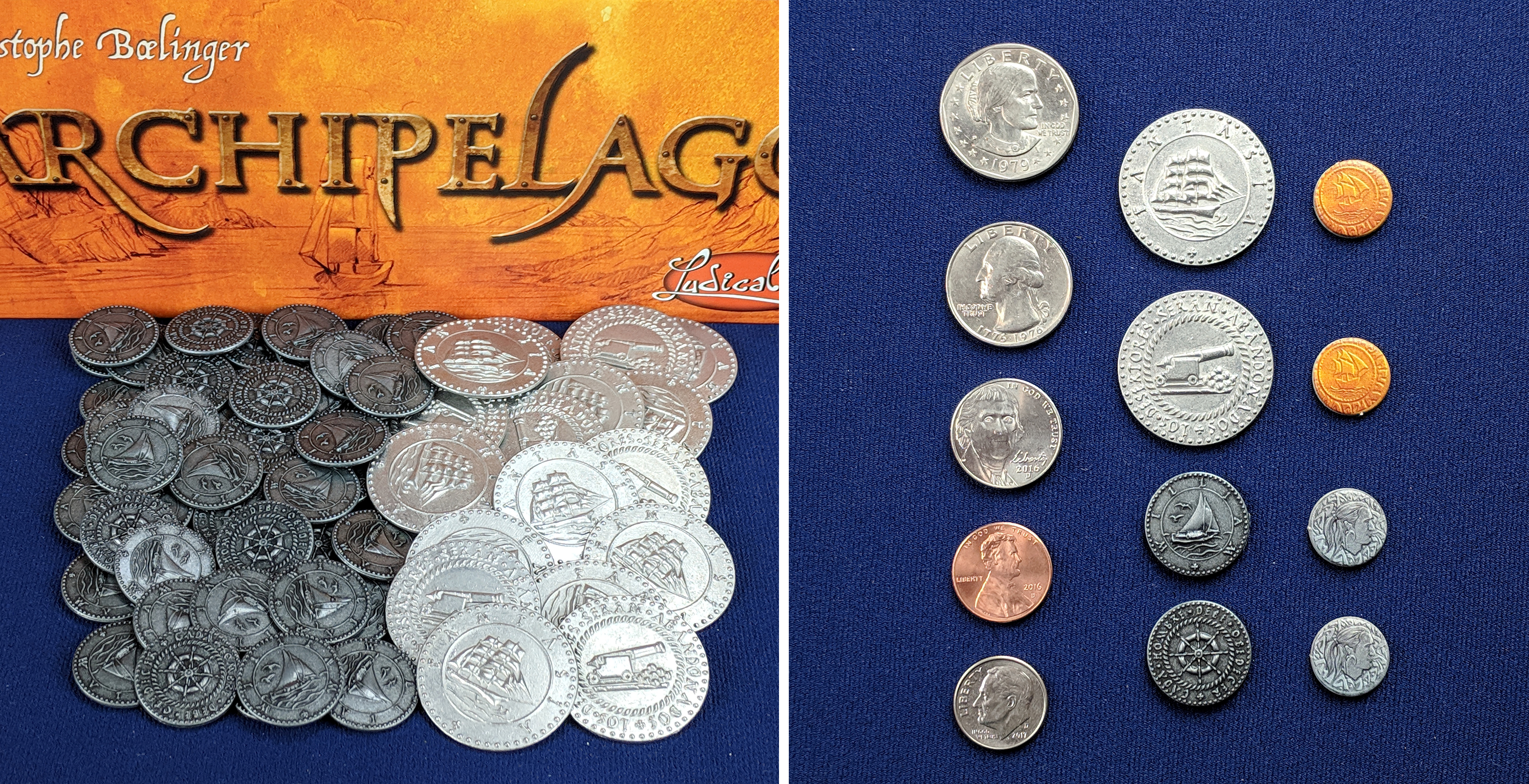 Metal Coins for Board Games, A GeekList